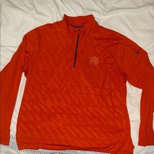 Nike Men’s Orange Quarter-Zip Pullover Jacket Size 3Xl
